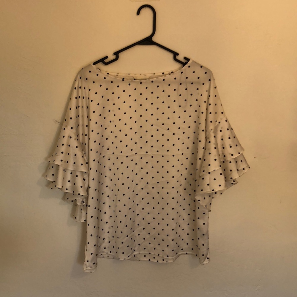 NWOT H&M Ruffle Sleeve Shirt